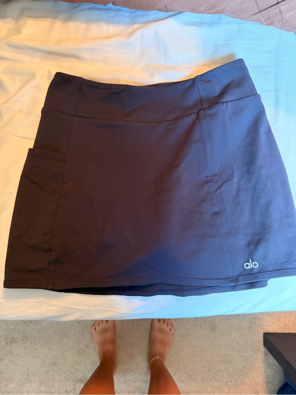 Alo Airbrush High-Waist Good Form Tennis Skirt